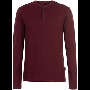 Pierre Cardin Mens Grandad Long Sleeve Large